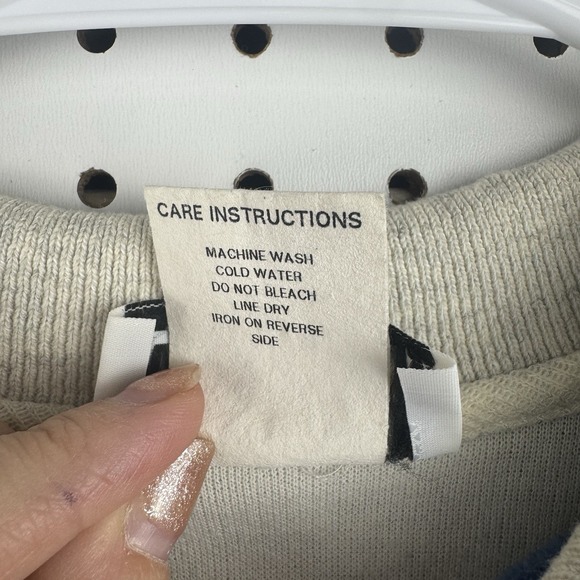 Vtg 90s Teddi floral sweatshirt S cottagecore grannycore soft ribbed yoke - Picture 3 of 15